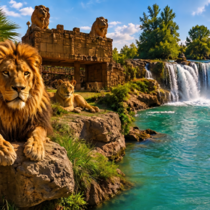 Lion's & Manavgat waterfall